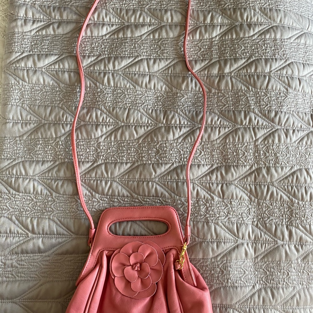 Pink flower bag